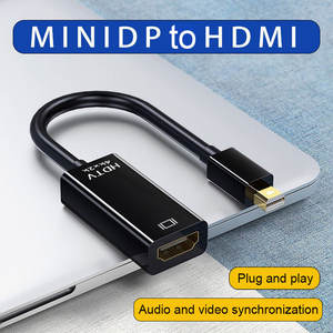 <span class=keywords><strong>Adaptateur</strong></span> Mini DP vers <span class=keywords><strong>HDMI</strong></span> 4K, câble vidéo audio pour <span class=keywords><strong>Apple</strong></span> <span class=keywords><strong>Macbook</strong></span> Pro <span class=keywords><strong>Air</strong></span>, ordinateur portable, gaine en PVC, affichage 1080P, stock disponible - Product Image 3