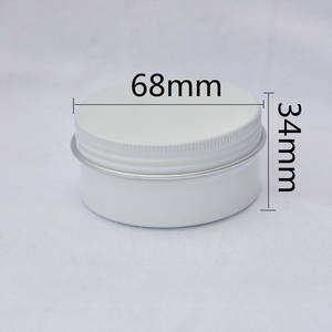 Barattolo di alluminio da 80ml, 80g rosa argento oro bianco nero oro rosa contenitore per tè in alluminio contenitore per cera per capelli - Product Image 6