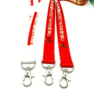 สายคล้องบัตร ID สำหรับใส่นามบัตรโลโก้ส่งเสริมการขายพร้อมตะขอพิมพ์ออฟเซ็ตคุณสมบัติ-วัสดุโพลีเอสเตอร์ - Product Image 3