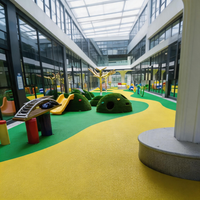 Dalles de sol en caoutchouc élastique pour salle de sport, granulés EPDM, RunSure, respectueuses de l'environnement, absorption des chocs, imperméables, résistantes aux UV, robustes, modernes