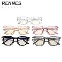 Lunettes de lecture plates carrées pour hommes et femmes avec lentille à monture anti-lumière bleue Matériau PC décontracté pour étudiants patients atteints de myopie