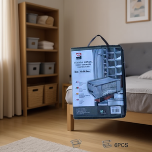 Mnj Funda para colcha, bolsa de almacenamiento de 45x30x20 cm para organización del hogar, 6 piezas - Product Image 3