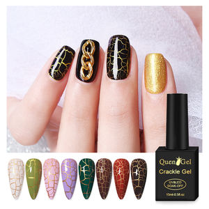 Quengel Гель-лак трещин лак для ногтей 15 мл Базовое покрытие для УФ-гель лак Быстросохнущий лак для ногтей бусины кракле, Гель-лак - Product Image 2