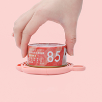 Ouvre-boîte pour animaux de compagnie facile à ouvrir, portable, anti-fuite, sans BPA, en silicone, avec motif de patte de chat, pour les boîtes de nourriture humide pour chats