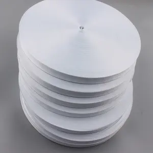 Rotolo di materiale per cordino vuoto in poliestere a sublimazione bianco per sublimazione