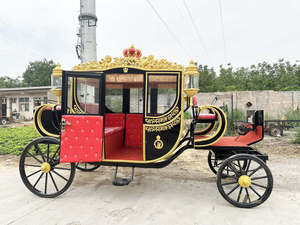 Chariot de mariage personnalisé similaire à une calèche royale électrique pour la visite des sites, à vendre - Product Image 5