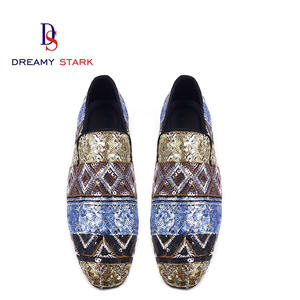 Bohemia Handgemaakt Nieuwe Hoge Kwaliteit <span class=keywords><strong>Diy</strong></span> Diamant Desgin Patroon Echt Leer Custom Logo Merk Originele Mannen Jurk Schoenen & Oxford - Product Image 2