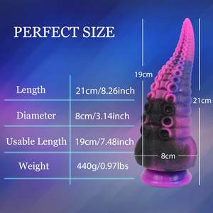 Tenrealistic gerçekçi canavar yapay penis, büyük kalın Anal yapay penis sıvı silikon ahtapot büyük popo fiş eğitmen prostat masaj aleti seks oyuncakları - Product Image 2