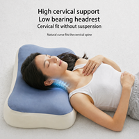 Oreiller ergonomique en mousse à mémoire de forme, contour ajustable, soutien cervical orthopédique, pour dormeurs sur le côté, le dos ou le ventre, avec housse amovible