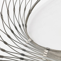 Ösen enden SS 316 Inox Drahtseil Ferrule Flexibles X Tend Edelstahl-Kabel geflecht