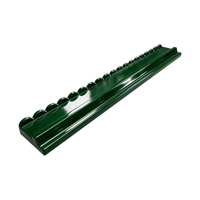 Ensemble de support de Mahjong festonné vert foncé en bois massif durable avec poussoir magnétique pour tuiles de Mahjong pour table de jeu