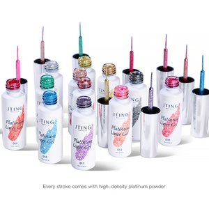 JTING Nuevo Diseño Gel Liner de Alta Densidad Platino con Cordón para Arte de Uñas, Gel Polish Liner, Gel de Color para Uñas, OEM, Logotipo Personalizado - Product Image 4
