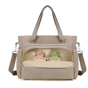 <span class=keywords><strong>Bolsa</strong></span> de Pañales Fuliya Personalizada de Gran Capacidad con Múltiples Bolsillos y Aislamiento para Almacenamiento de Leche Materna, Organizador para Viajes y <span class=keywords><strong>Maternidad</strong></span> - Product Image 2