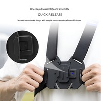 Promotion : Harnais de poitrine universel pour caméra de téléphone, accessoires de fixation pour caméras d'action Insta360 et téléphones portables, style gilet en nylon