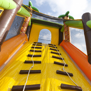 Inflatable <span class=keywords><strong>Jungle</strong></span> cơ sở nhảy trở ngại trò chơi, trở ngại chạy thách thức Bouncer trò chơi, thư bị trả lại nhảy - Product Image 3