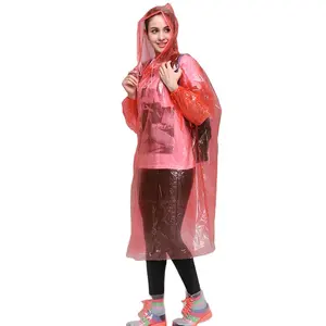Capa de chuva poncho plástico transparente barato, para adulto à prova d'água personalizado
