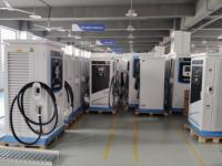 Station de recharge DC pour véhicules électriques haute puissance 120 kW, double port, IP55, large plage d'humidité