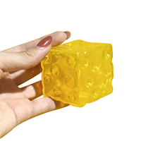 Composants de coque gonflable DIY en forme de mangue à changement de couleur, jouet de décompression à presser, conteneur vide anti-stress avec bouchon