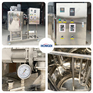 Cuve d'émulsification automatique en acier inoxydable de qualité alimentaire, mélangeur de liquides industriel 300L pour sauces, produits laitiers, boissons, cosmétiques - Product Image 5