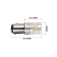 Lumière LED de grande visibilité, compact, taille haute, DC12v drl bay15d ba15d 1157, 10 pièces, CN360