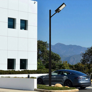 Lampes solaires LED étanches IP65 pour route, grandes lampes solaires extérieures, petites lampes de rue, du crépuscule à l'aube - Product Image 3