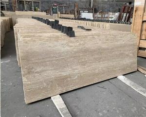 Dalles épaisses en travertin de qualité supérieure, tailles personnalisables, 3 cm d'épaisseur, coupe veinée, design moderne, garantie de plus de 5 ans pour salle de bain et cuisine - Product Image 4