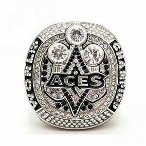 Anillo de Campeonato WNBA Las Vegas Aces 2025 con Incrustaciones de Diamantes de Imitación, Anillo Deportivo para Fanáticos, Joyería de Moda al por Mayor - Product Image 2