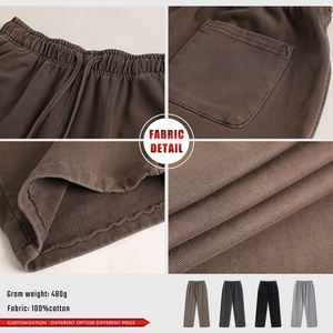 Pantalones de chándal batik vintage lavados, 480g, 100% algodón, de peso pesado, para hombre, servicio OEM, para invierno - Product Image 6