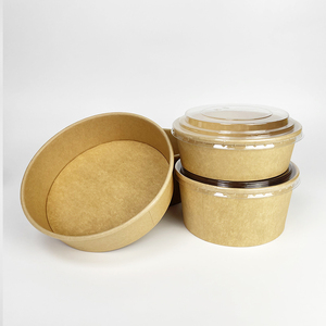 Ecologisch afbreekbare restaurantverpakkingen, waterdichte clamshell bruine <span class=keywords><strong>burger</strong></span> kartonnen voedselcontainers met reliëfdeksel - Product Image 2