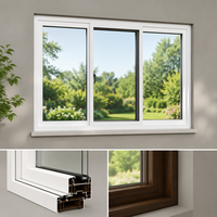 Ventanas Abatibles de Aluminio con Doble Acristalamiento Aislante, Resistentes a Huracanes, con Vidrio Insonorizado