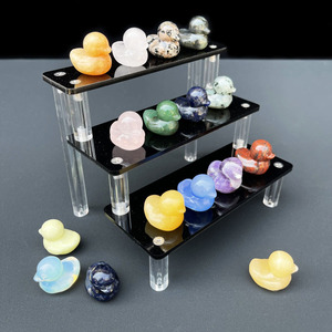 Ingrosso cristallo naturale fatto a mano giallo Calcite rosa quarzo varietà di cristallo di quarzo anatra - Product Image 6