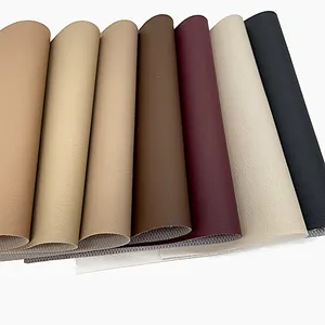 Matériau intérieur en cuir artificiel synthétique à motif de peau de porc perforée en PVC pour sac, canapé, bagages, tissu en Faux cuir