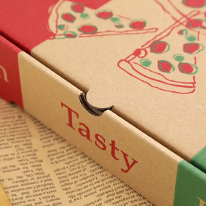 Eco-Friendly Disposable Pizza Box Food Grade Paper Matt Lamination Custom Printed <strong>Takeaway</strong> <strong>Container</strong> - Product Image 4