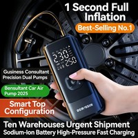 New 12V Digital Pressure Gauge ABS Portable Wireless Power Bank Air Compressor Tire Inflator Automatic Shut-Off Fast Inflate CE