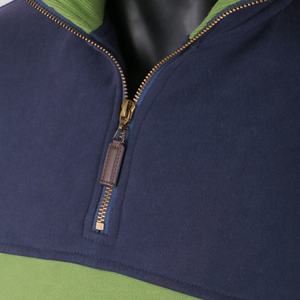 TOPSHOW Designer Custom <b>Quarter</b> Zipper Embroidery <b>Fleece</b> Cotton Pullover Heavyweight Sweatshirt for <b>Men</b> - Product Image 6