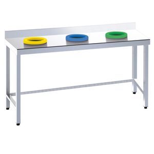 EURAST 151063RM Mesa de Reciclaje 3 Anillos Desbarace 1500x600x850mm Producto - Product Image 1