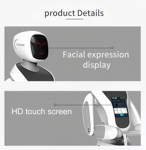 Robots de service hôtelier <span class=keywords><strong>avec</strong></span> interaction vocale, livraison de repas par IA, auto-recharge, en acier inoxydable, fonctionnalités de réduction du bruit - Product Image 6