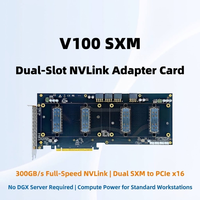 Carte adaptateur haute performance double SXM2 vers PCIe X16 NVLink pour V100, carte mère SXM2 à haute vitesse 300 Go/s