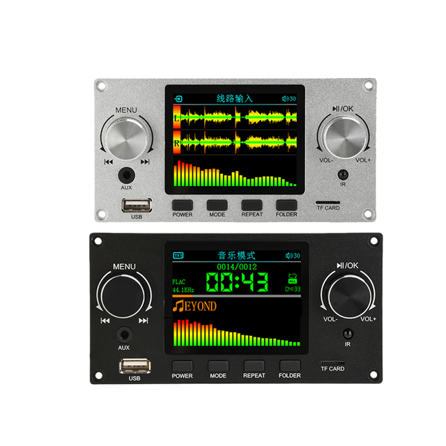 2.8-inch TFT Color Screen Lossless Audio Decoding Board Module Supports I2S Digital Audio Output Player DC5V