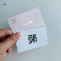 Cartes de visite numériques NFC en acier inoxydable et laiton rose de qualité supérieure 13.56MHz RFID Carte de robinet Nfc écologique