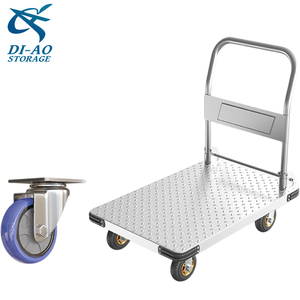 Carretilla de Plataforma Rodante Móvil de Alta Resistencia con Asa Fija para un Transporte Estable en el Taller - Product Image 2