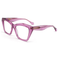 Lunettes carrées en acétate HG8519, élégantes, unisexes, légères, durables, transparentes, pour usage quotidien, 53-17-142