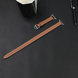 Bracelets de <span class=keywords><strong>montre</strong></span> intelligente en cuir véritable pour Apple Watch Ultra Bands 2 49mm Double Tour <span class=keywords><strong>Bracelet</strong></span> 20mm pour <span class=keywords><strong>hublot</strong></span> Watch Strap - Product Image 6