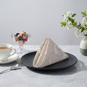 Servilleta de Tela de Algodón Reutilizable para Niños, Diseño de <span class=keywords><strong>Patito</strong></span>, Cuadrada, para <span class=keywords><strong>Restaurante</strong></span>, Avión, Hogar, Decoración y Actividades - Product Image 6