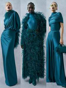 Заводская оптовая продажа, цветные перья 10-15 см, обрезка страусиных перьев, челка с атласной лентой для платья, Рождественская гирлянда - Product Image 6