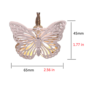2V 60Ma <span class=keywords><strong>Polycristallin</strong></span> Papillon Nuit Toit Lumière Terrasse Led Lumière Solaire Guirlande - Product Image 4