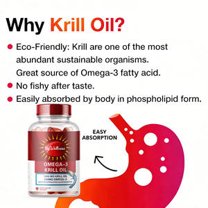 Groothandel Omega 3 <span class=keywords><strong>Krill</strong></span> Olie 1000mg Supplement 60 Softgels Met Fosfolipiden Astaxanthine Zachte <span class=keywords><strong>Capsules</strong></span> <span class=keywords><strong>Krill</strong></span> Visolie voor Volwassenen - Product Image 4