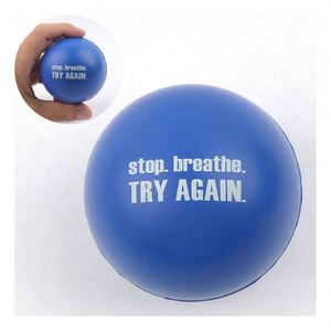 Custom Logo Manufacturer Funny Kids Hand Toy Round Shaped PU Stress Relief <b>Ball</b> Children <b>Squeeze</b> Stress Logo - Product Image 3