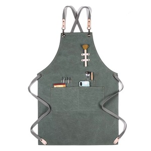<span class=keywords><strong>Tablier</strong></span> à dos croisé en cuir pour hommes, plusieurs couleurs, idéal pour la cuisine et le <span class=keywords><strong>boulangerie</strong></span>, avec logo <span class=keywords><strong>personnalisé</strong></span> - Product Image 4