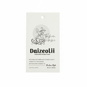 Custom Luxury Waterproof Paper Hang Tags with Brand Logo Printed Gold Foil for Garment Shoes & Bags - Product Image 6